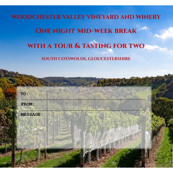 One night mid-week break with a Tour & Tasting (including postage)