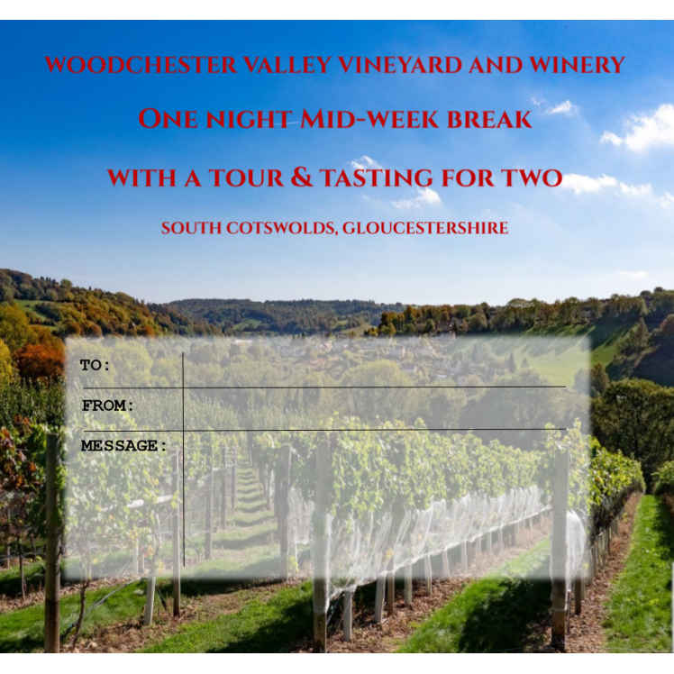 Two night mid-week break with a Tour & Tasting (including postage)